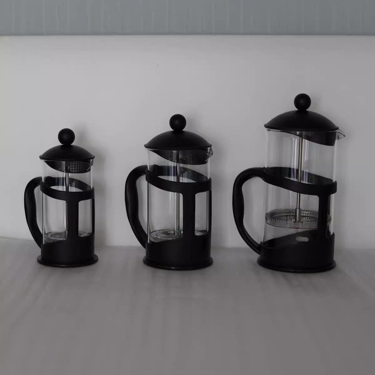 French tea maker, glass press, coffee, stainless steel filter, high-temperature resistant, black tea filter, tea brewer, hand-brewed cup Application Scenario