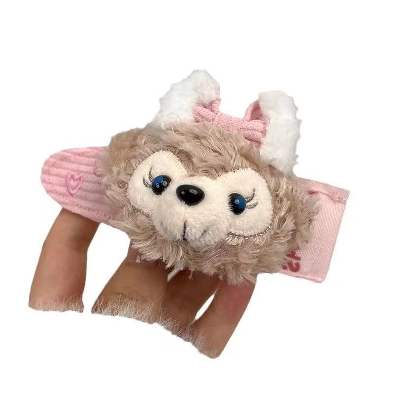 Lazy Shirley, Mei Da Fei, bear hair clip, plush and cute cartoon doll, hair accessory, one-piece clip, Korean-style girlish heart Item Picture