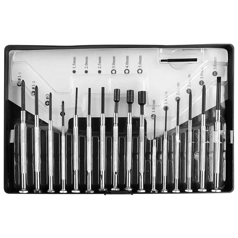 16pcs watch screwdriver set, small mobile phone repair screwdriver tool, mini small watch and glasses screwdriver Application Scenario