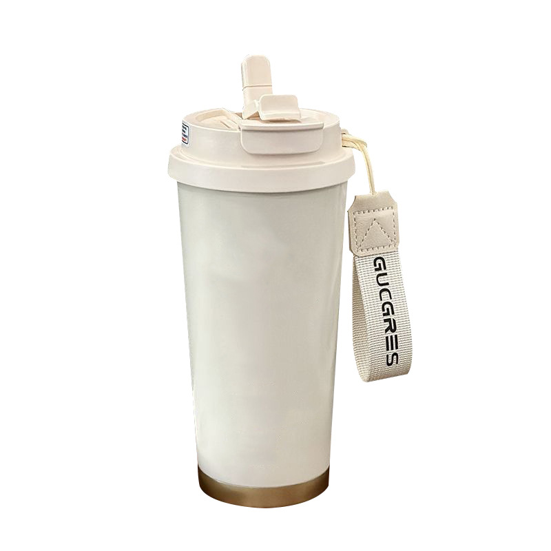 Customized ceramic inner liner insulated cups, logo water cups, office coffee cups, gift cups with handles, wholesale printed Item Picture