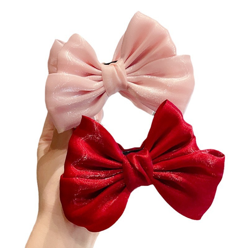 Children's hair clips, girls' princess crown bow headwear, girls' non-damaging hair clips, hair accessories, baby Hanfu accessories Item Picture