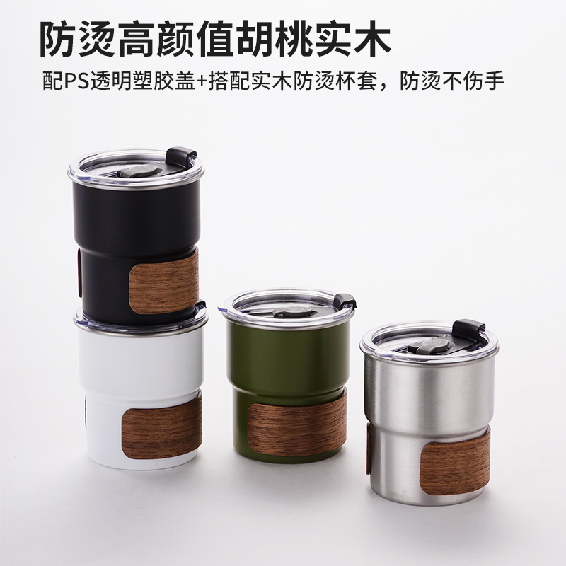 Cross-border best-selling stainless steel camping cups, folding coffee cups, beer mugs, cold drink cups, outdoor camping cups and travel cups full figure