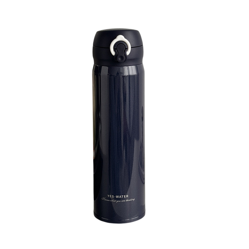 Wholesale of high-appearation-level stainless steel car insulated cups, portable, fashionable and simple water cups, student bouncy lid gift cups Item Picture