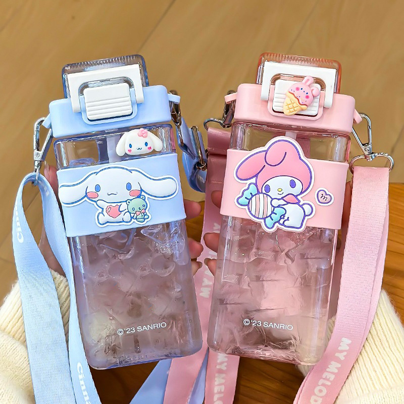 Kuromi tritan water cup for children, high appearance level straw cup, portable and safe, made of baby material, outdoor girls' cup Specification drawing