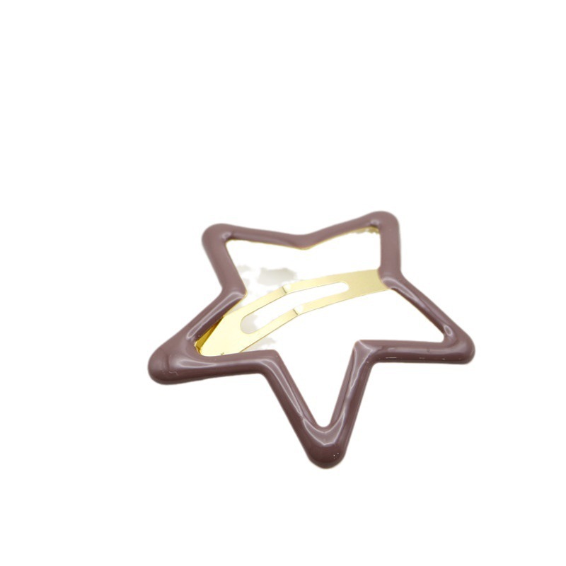 Colorful five-pointed star bb hair clips, star bangs at the back of the female Internet celebrity's head, broken hair clips, headwear, elegant side clips Item Picture