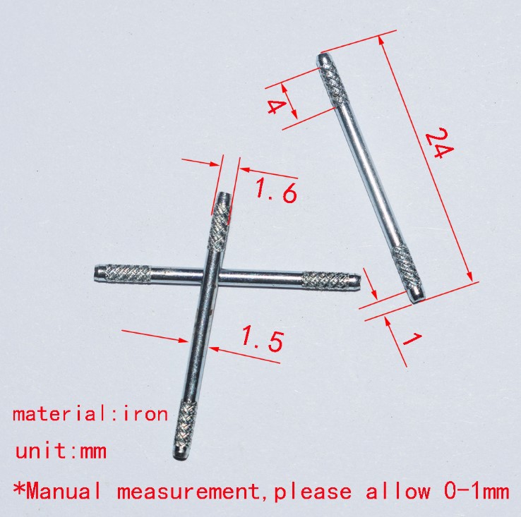 diy four-wheel drive toy parts: electroplated iron axle, 1.5mm gear axle, 10 fixed pins for wheel axles undefined