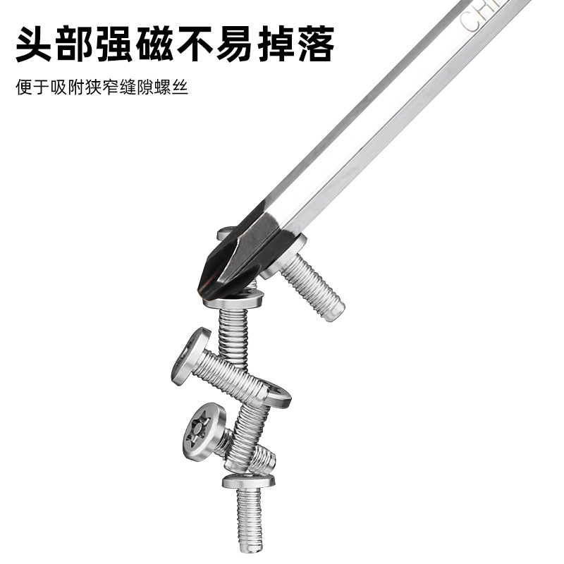 Luwei Tools' flat-head through-hole screwdriver can strike thickened cross-head screwdriver set and extended flat-head plum blossom screwdriver Application Scenario