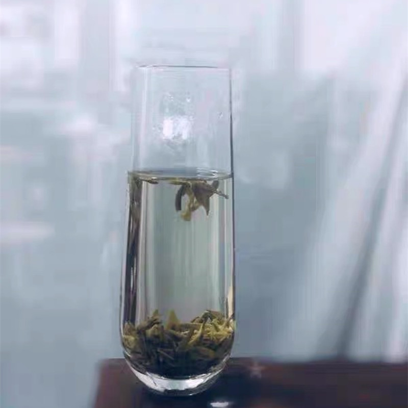 Fine tall glass cups, cold-cut green tea cups, special high-grade heat-resistant household transparent water cups for Monkey King Tea House to brew tea Specification drawing