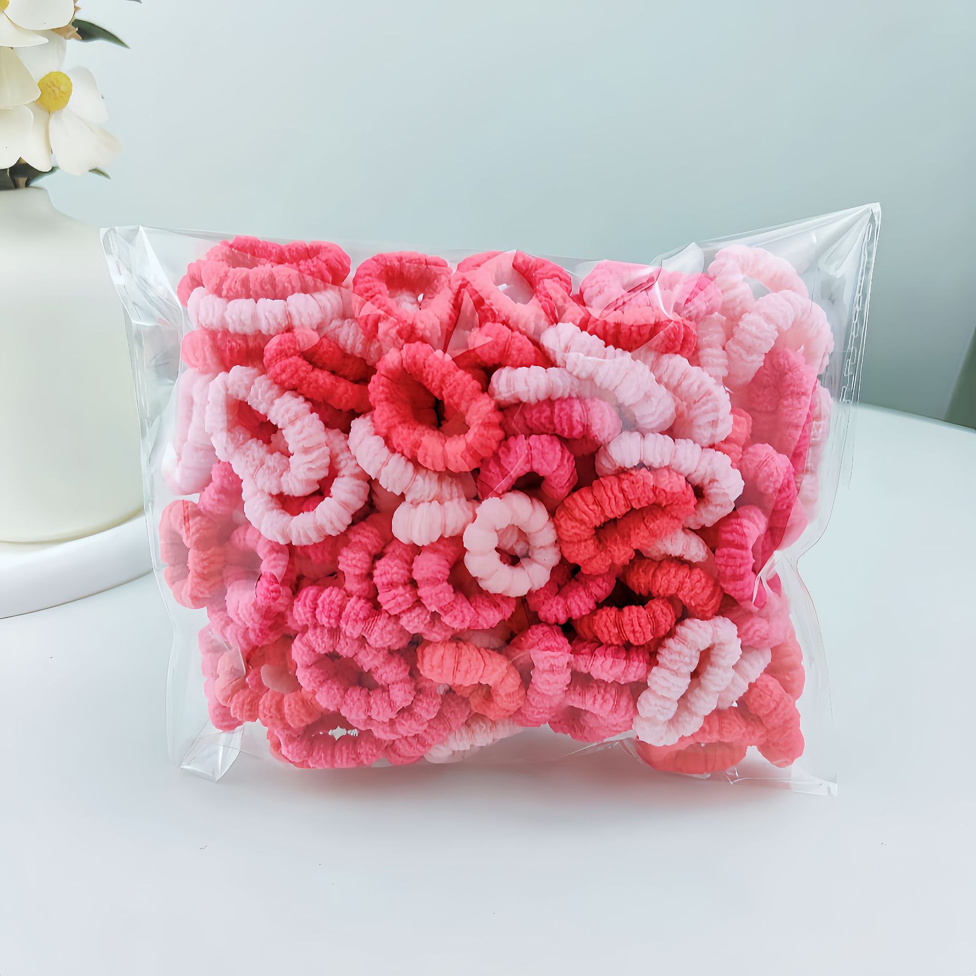 New cotton ring, rubber band, children's colorful hair tie, small size, baby's hair won't hurt, best-selling baby hair tie towel ring details Picture