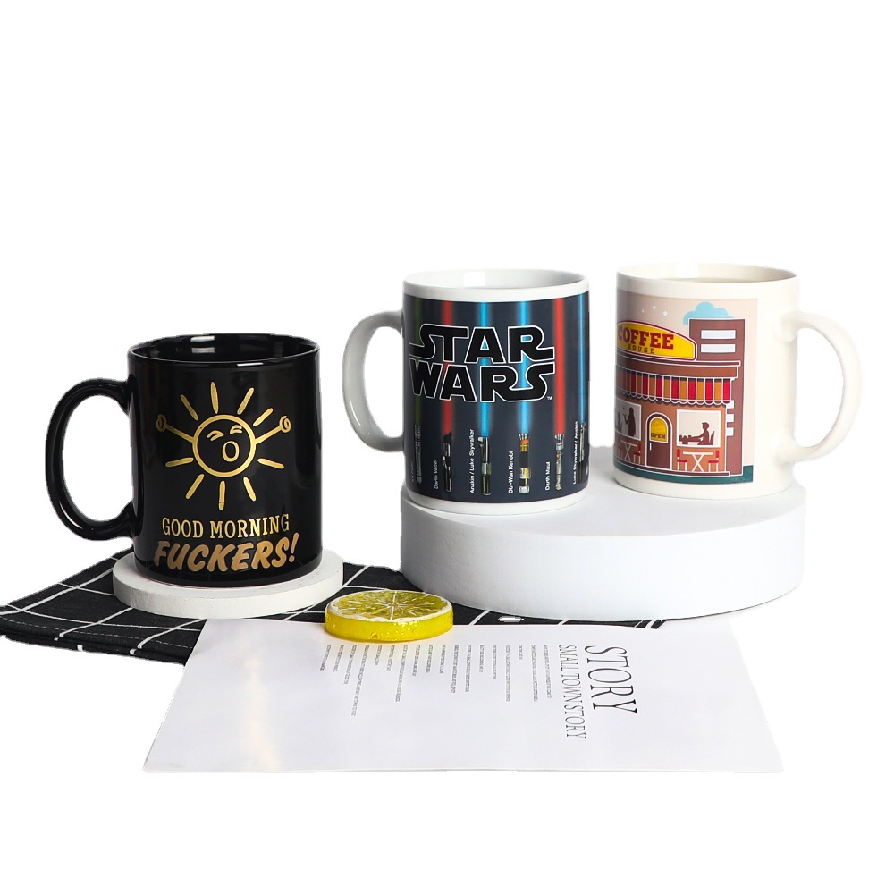 Star Wars Dragon Ball pattern color-changing mug, Zoro One Piece heat-changing ceramic cup in stock Application Scenario