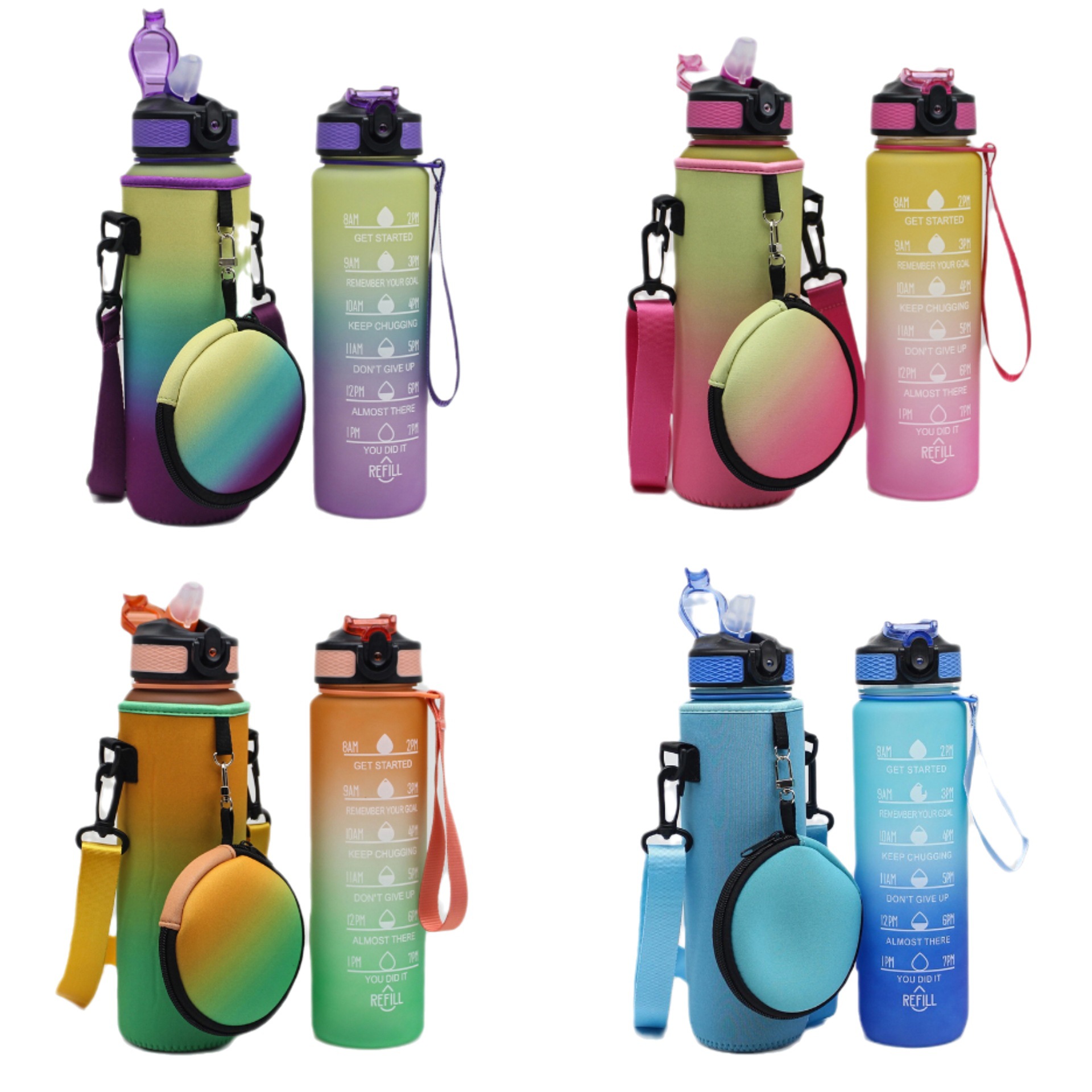 Cross-border best-selling 32oz space cup with SBR diving material cover, portable 1000ML pot protective case with a hand strap Application Scenario