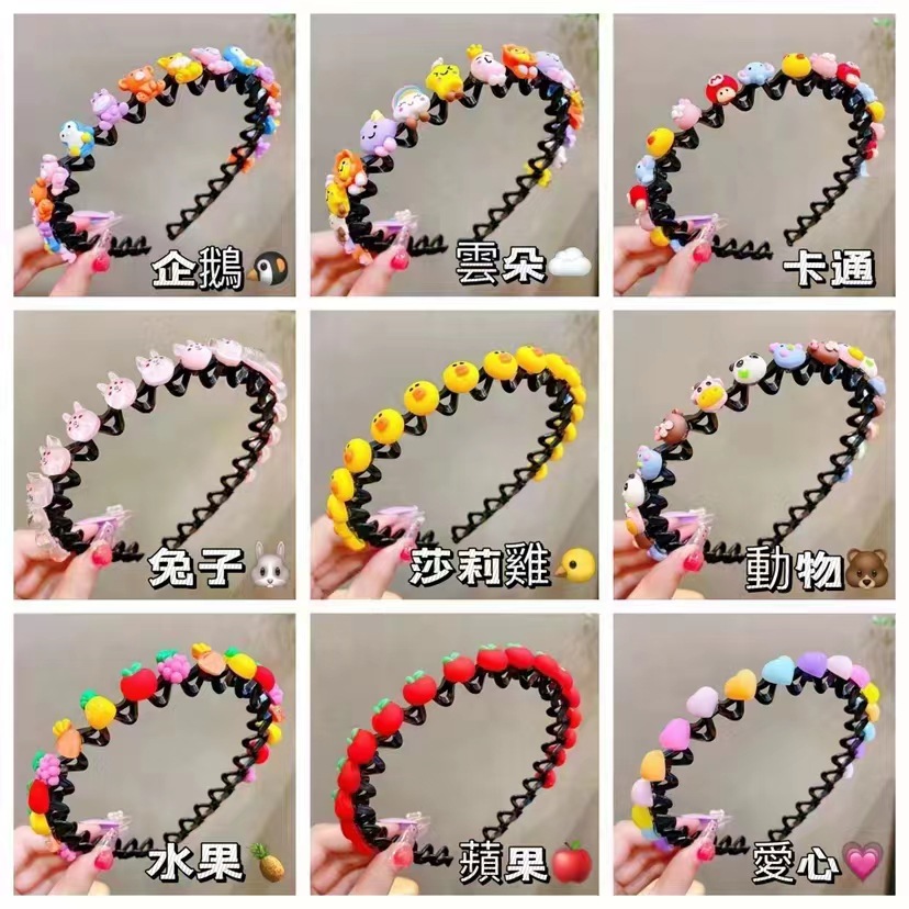 Children's popular hairband, a perfect tool for organizing broken hair, headband with teeth, anti-slip headwear, hair clips for girls and babies, hair accessories, headwear Application Scenario