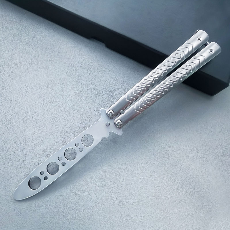 Beginner Butterfly Blade CSGO unedged fancy practice Folding Blade game Toy Blade Cool Performance Butterfly Blade undefined