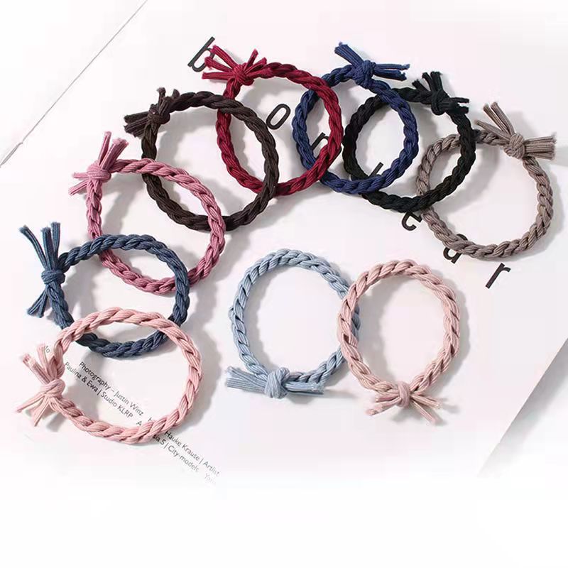 Wholesale of new Korean headwear, including knots, hairstyles, hair bands, basic hair ties, color-blocked hair ties, hair rubber bands, and bows full figure