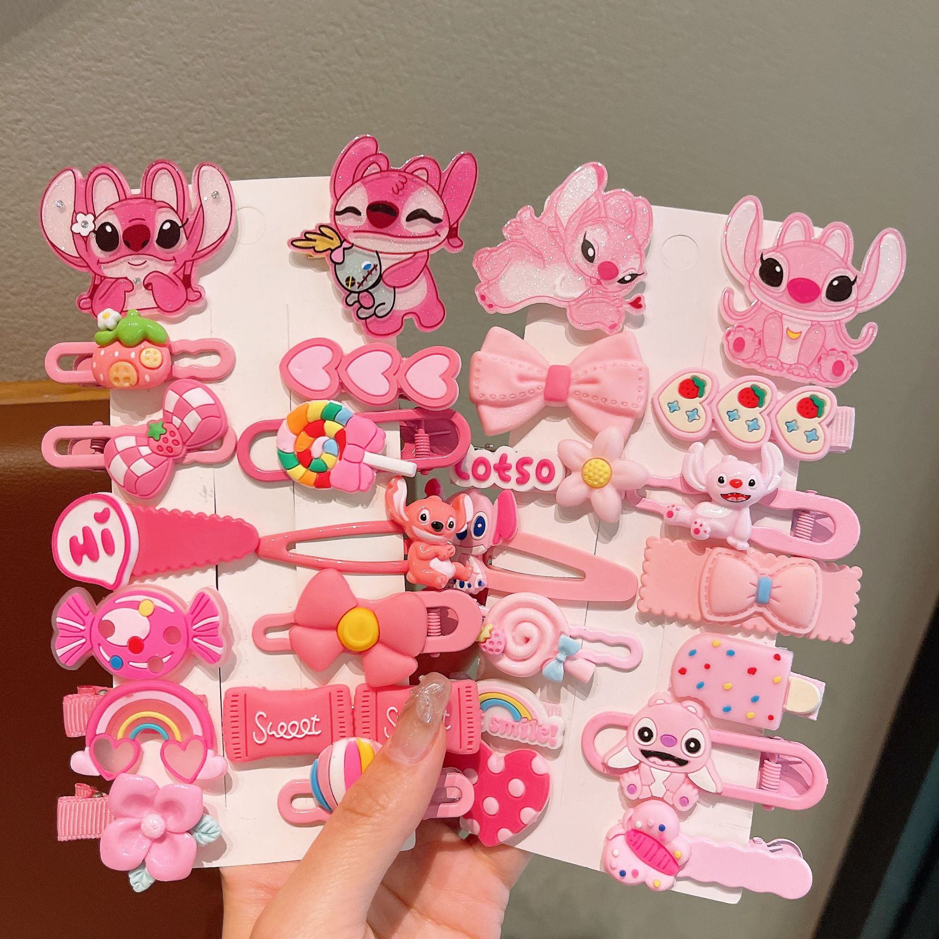 Stilzi hair accessories, children's hairpins, girls' cartoon side bangs clips, baby hairpins that won't damage hair, little girls' headwear Specification drawing