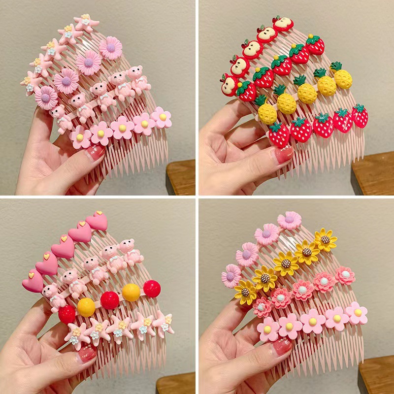 Children's hair combs and pins, little girls' bangs combs, girls' hair clips and headwear, baby hair accessories, broken hair arrangement, hair clip wholesale full figure