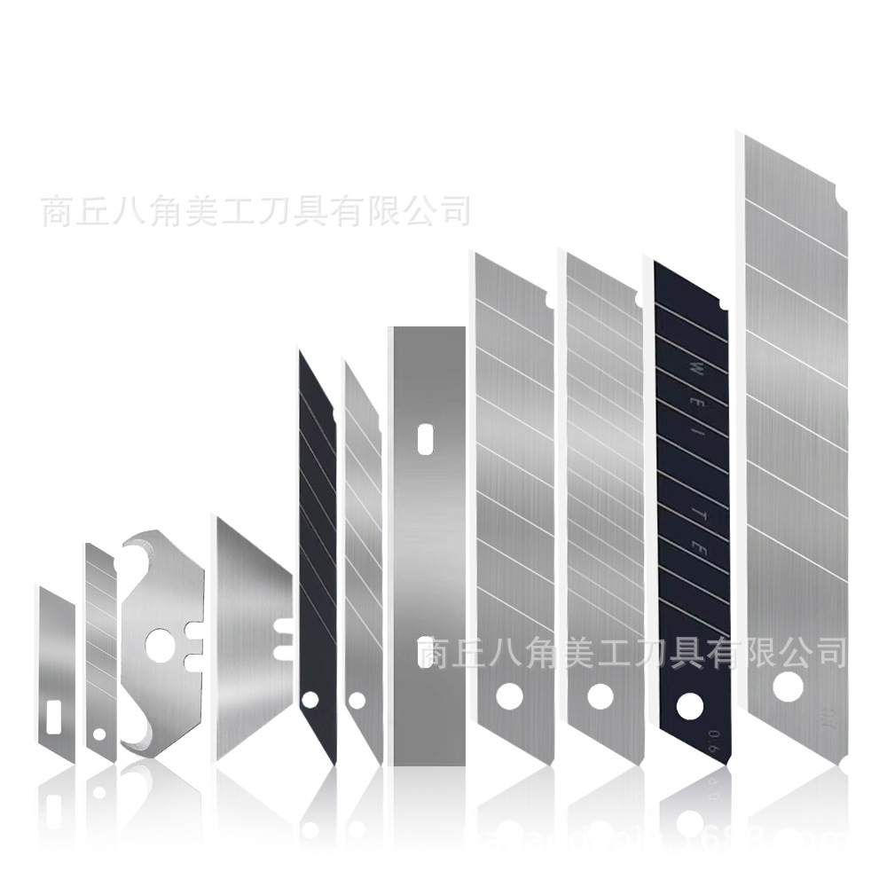 Factory wholesale double-edge utility knives, large and small utility knives, SK5 black blades, spare blades, industrial knives Item Picture