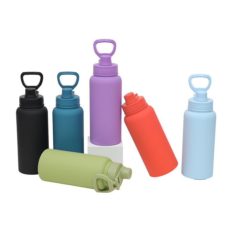 New cross-border Amazon space flask, 304 stainless steel double-layer vacuum portable insulated cup, sports water bottle Specification drawing