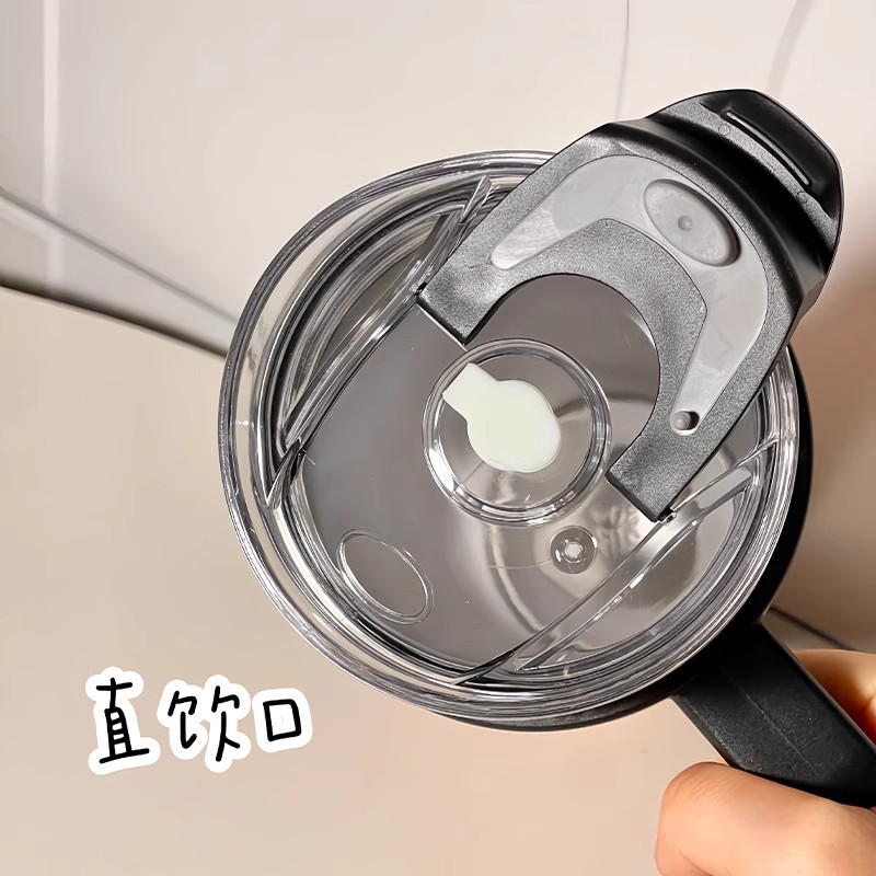 New Big MAC cup cold and heat preservation cup, ins style heat preservation cup with straw, letter printing, food-grade stainless steel Specification drawing