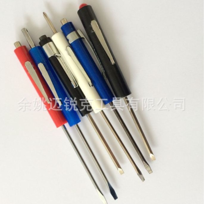 Pen-type screwdriver, pen-shaped screwdriver, flat-head cross-head screwdriver, valve core, tire repair tool, magnetic property Item Picture