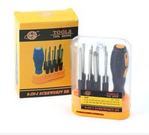 9-piece multi-functional screwdriver tool set, 9-in-1 set of toolbox, computer repair emergency tool Item Picture