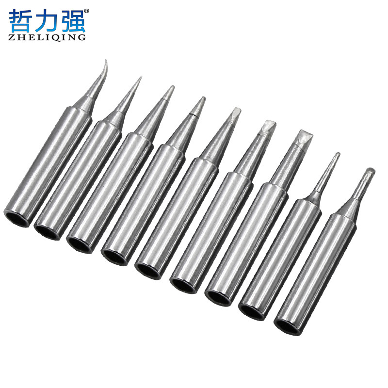 936 soldering station soldering iron tip, lead-free soldering iron tip, soldering knife tip, straight tip, curved tip, electric soldering tip full figure
