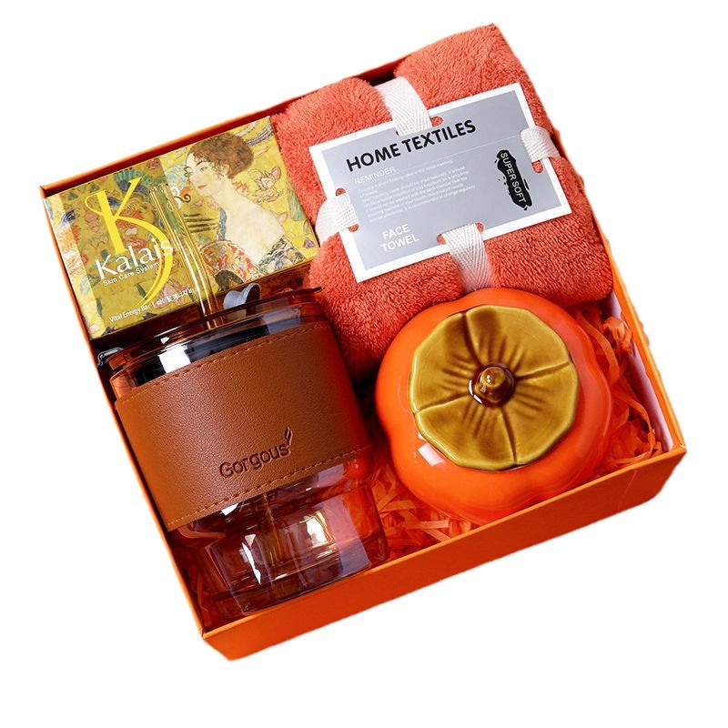 Orange souvenirs are casually given to employees for their birthdays. Practical company event, business opening and team-building small gift boxes Item Picture