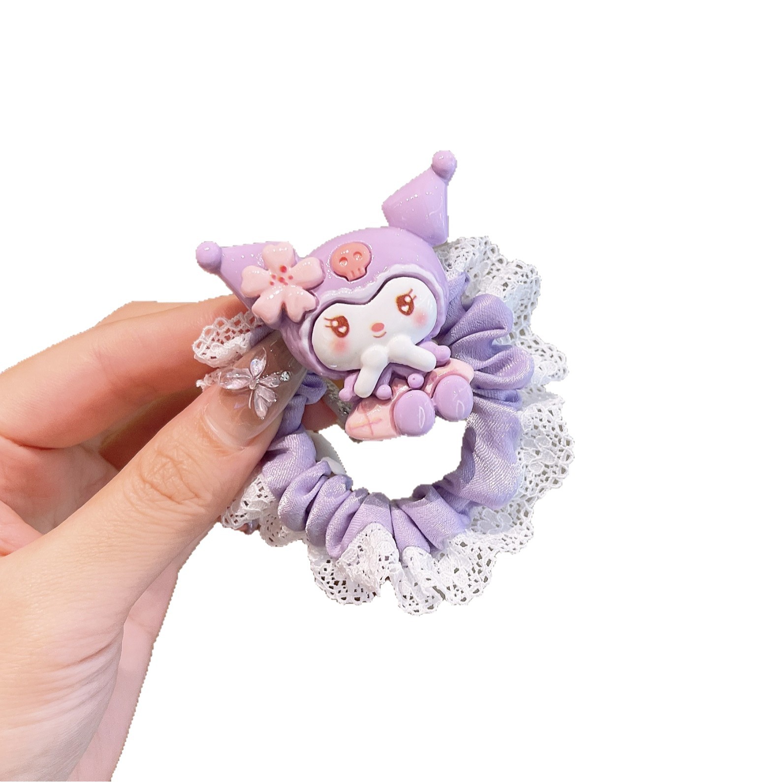 New wholesale of candy-colored small animal small intestine hair bands, Japanese cartoon and childlike girl style ponytail hair ties and hair accessories Item Picture