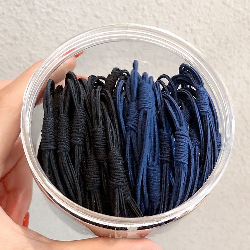 Wholesale of new basic 20-band Korean style simple high-elasticity hair tie, popular ponytail hair band and headwear Application Scenario