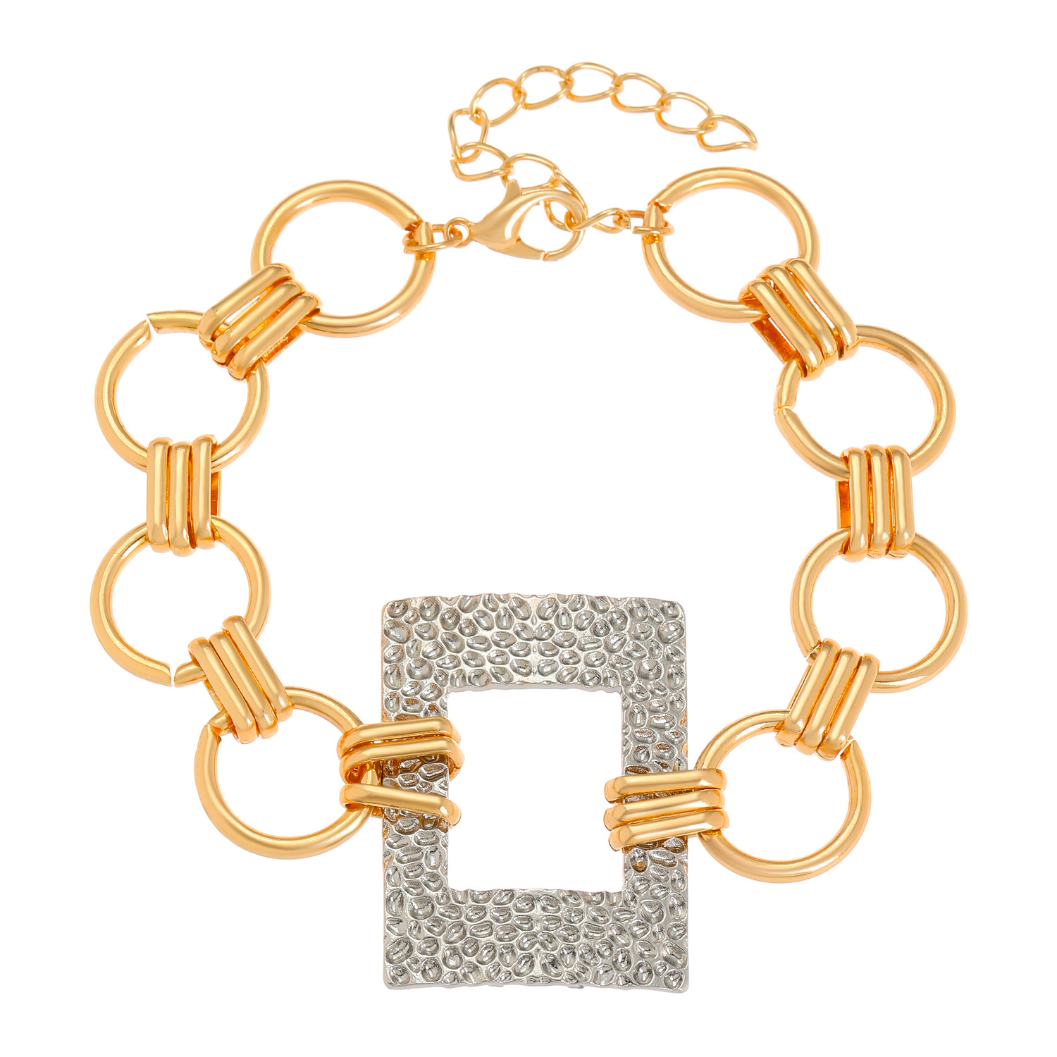 European and American cross-border niche necklace, bracelet, set of jewelry, high-end female hip-hop punk Z-shaped collarbone chain, men's accessories Item Picture