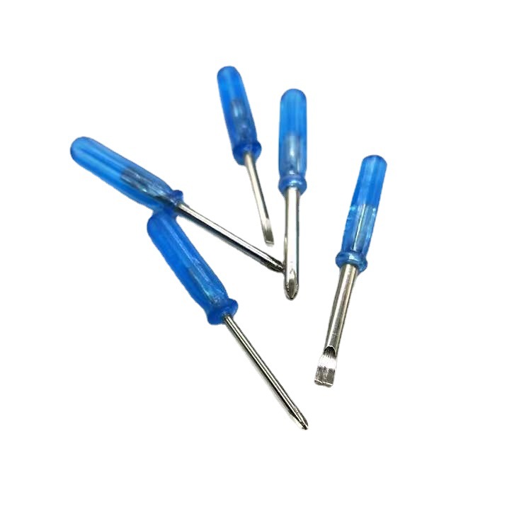 2mm screwdriver 1.5 2.0 3.0 cross/flat-head small screwdriver toy gift mini blue small screwdriver Item Picture