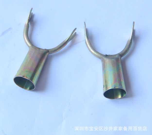 Direct sales from the manufacturer of hot-selling iron-coated forks at street stalls, drying the heads of iron-coated forks details Picture