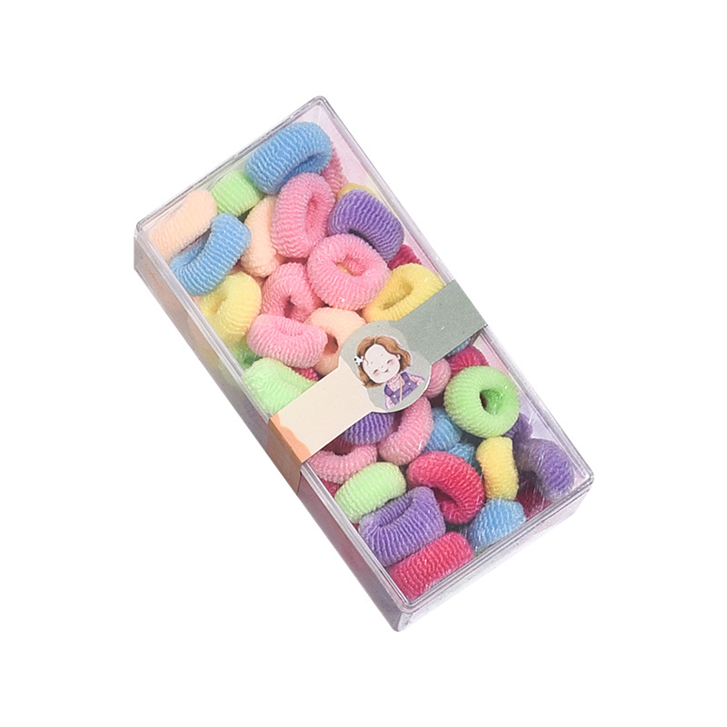 Baby girl's little rubber band, girl's hair tie, children's colorful small hair tie, small hair tie, cute hair tie Item Picture