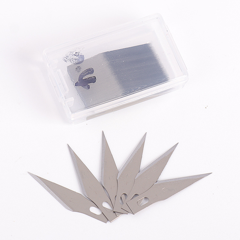 50 pieces per box, No. 11 sharp knife blade box, No. 65 manganese steel material, 0.4mm thickness, in stock, factory wholesale details Picture