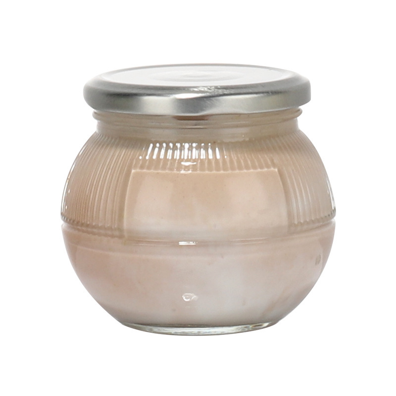 New fresh stewed bird's nest bottle, food-grade fish maw glass empty bottle, fish maw milk jelly portioned bottle, honey glass jar Item Picture