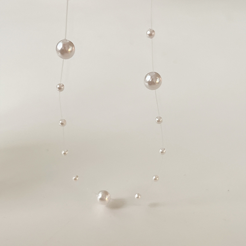 The "Sky Star" niche pearl necklace for women's 2024 new style, fashionable and versatile design, collarbone chain and necklace accessory Item Picture