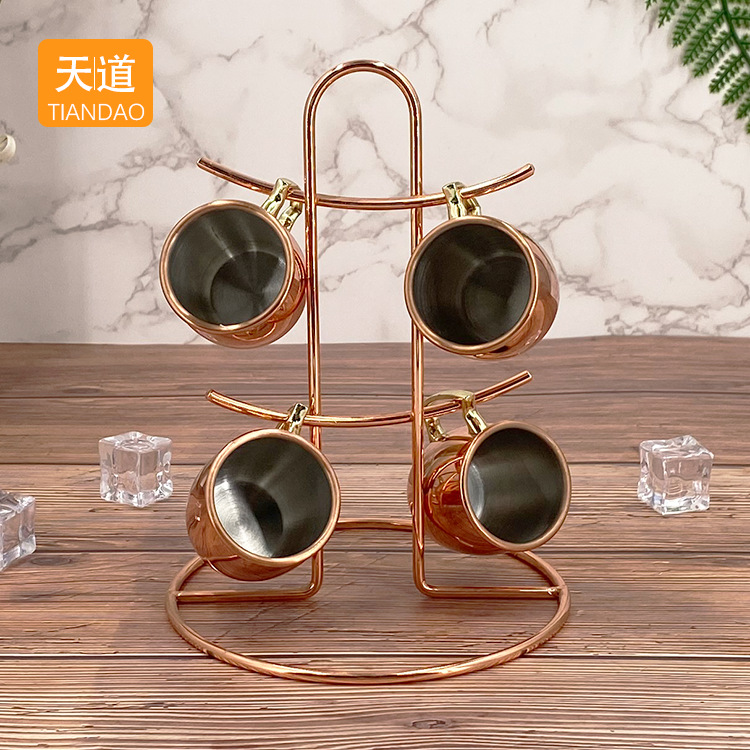Stainless steel Moscow Mule Cup set 60ml one-mouthful beer mug for night drinking, party spirits and cocktails Application Scenario