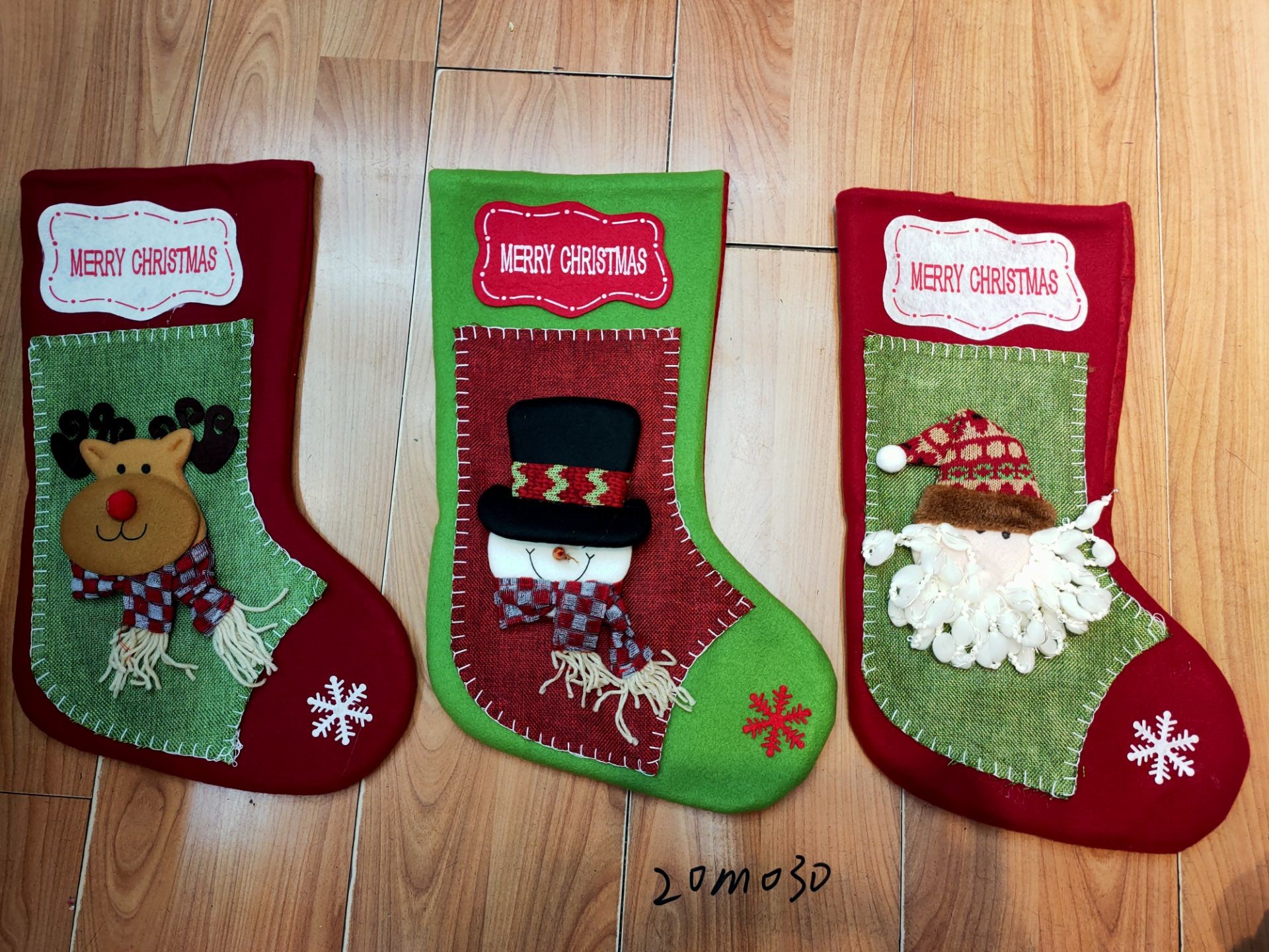 Wholesale of new cross-border Christmas decorations, cartoon old man, snowman, deer, Christmas socks, gift bags and Christmas supplies Item Picture