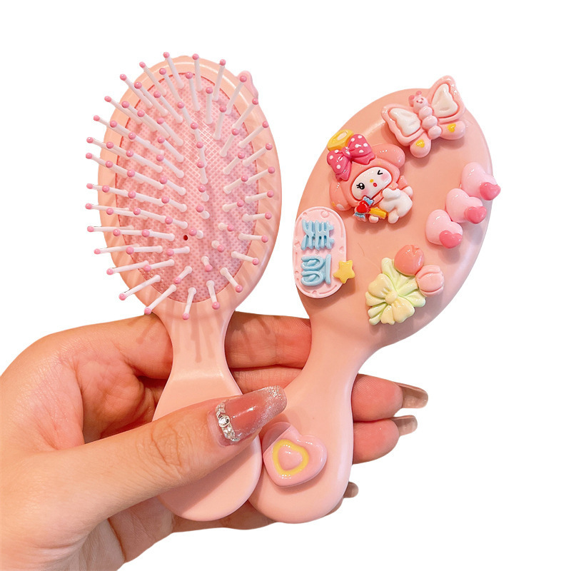 Sanrio children's air cushion massage comb for little girls, hair-safe comb for girls, high skull top fluffy air cushion comb Item Picture