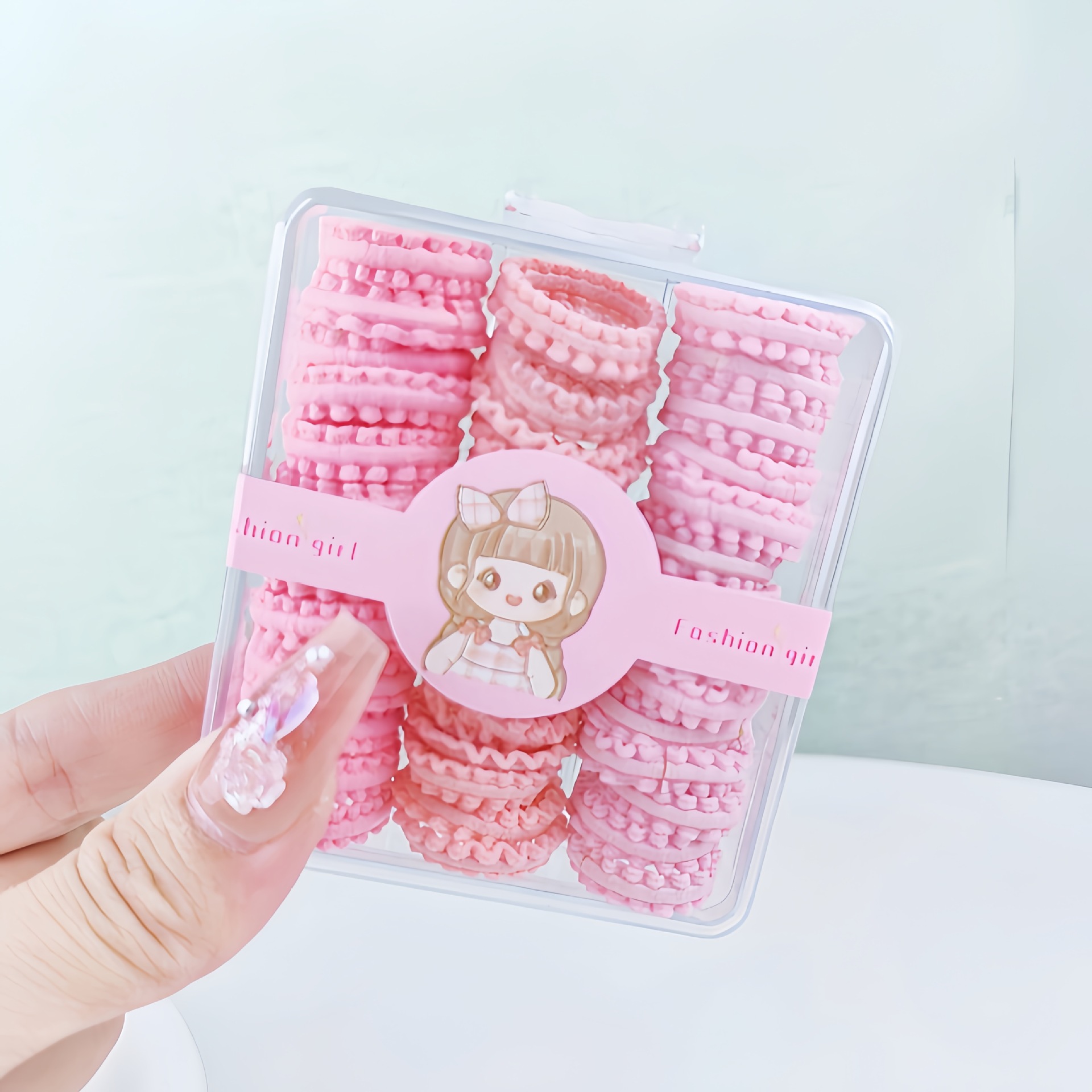 Children's high-elasticity hair-non-damaging rubber bands, Korean hair ties, baby hair bands, princess, cute little girl hair accessories details Picture
