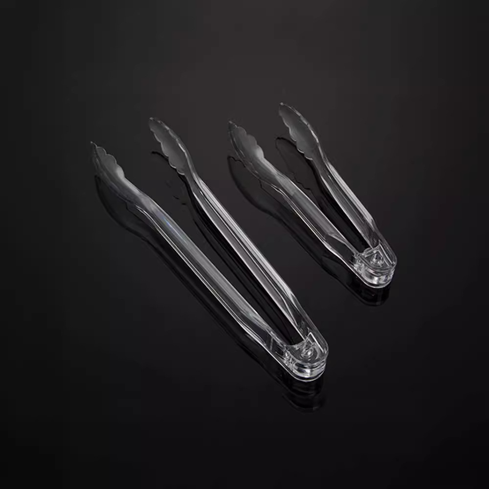 Thickened acrylic food tongs, PC hot pot tongs, baked bread tongs, plastic cake tongs, pastry tongs, food tongs Application Scenario