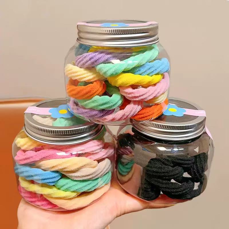 Children's elastic hair band with high elasticity, girls' hair ties, little girls' rubber bands, baby hair ties and headwear details Picture