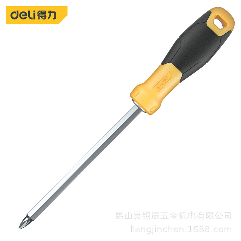 Deli Tools dual-purpose screwdriver, plum blossom flat mouth bidirectional screwdriver, screwdriver bit with strong magnetic, household repair tool full figure