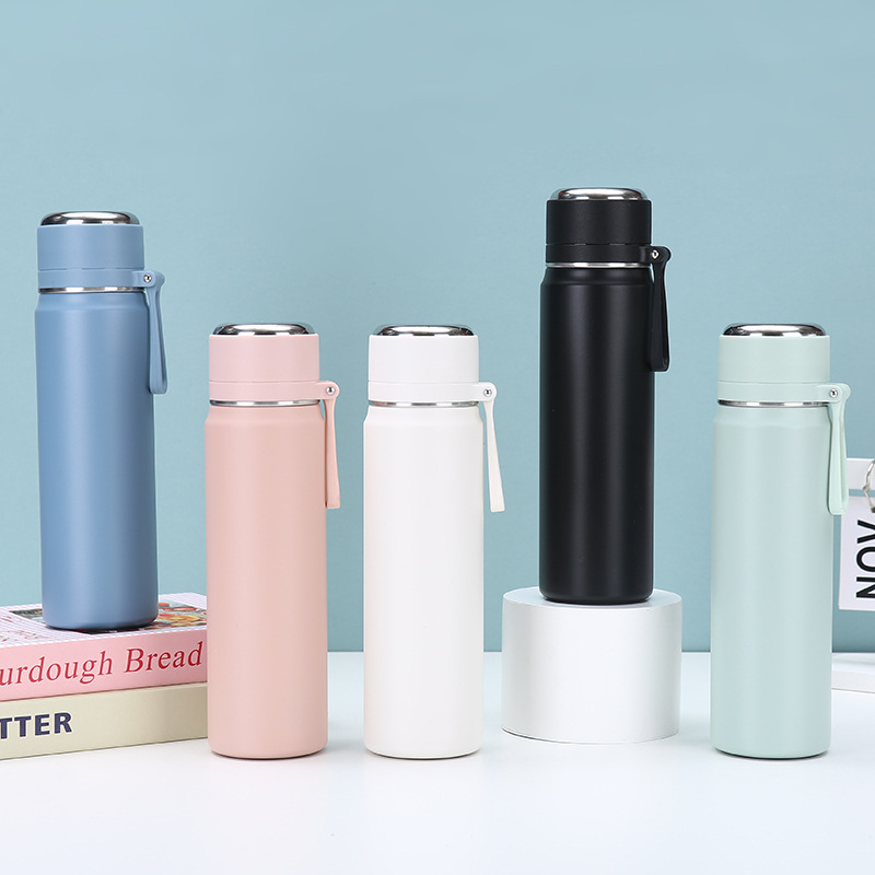 Customized 2023 new high-appearance-level insulated cup, 316 stainless steel water cup, student cup handle, gift water cup details Picture