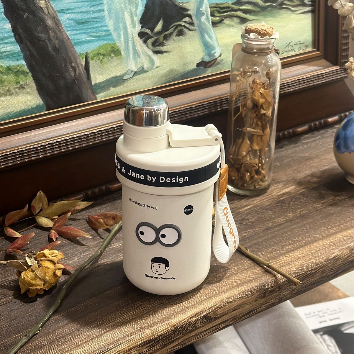 Wholesale of new high-appearation-level insulated cups, large-capacity stainless steel water bottles for women, insulated water cups, coffee cups and gift cups Specification drawing