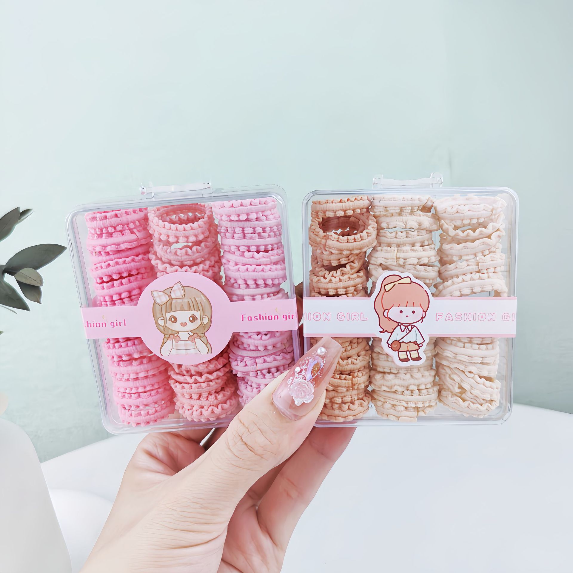Children's high-elasticity hair-non-damaging rubber bands, Korean hair ties, baby hair bands, princess, cute little girl hair accessories Application Scenario