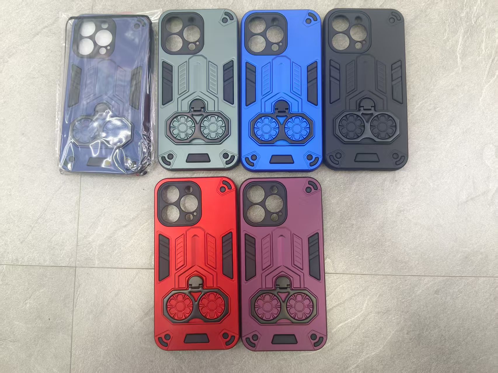 Dual-ring Skywalker 2-in-1 anti-drop phone case