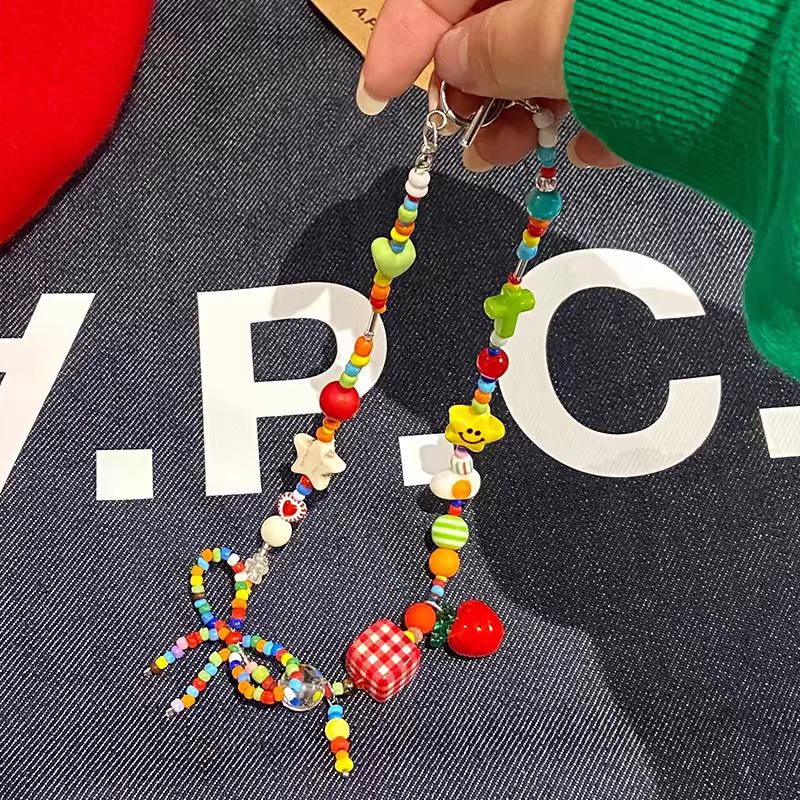 Summer Dopamine Series ~ Colorful Fun Necklace, Sweet and Cool Women's Accessories, Korean Instagram Niche collarbone chain Application Scenario