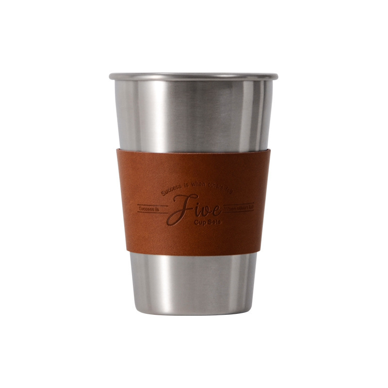 Gourment outdoor camping water cup, stainless steel portable heat-resistant coffee cup, Nordic Ins-style beer mug, picnic details Picture