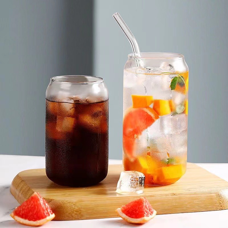 Manufacturer's creative cola cup, popular drinking water cup, juice cup, breakfast straw cup, opening gift cup, glass cup full figure
